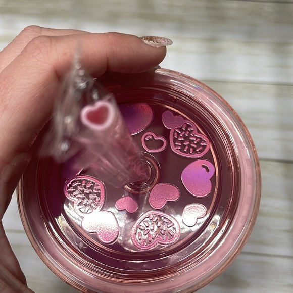 Limited Edition Dunkin Donuts valentine’s pink holographic tumbler - Picture 3 of 5